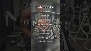Your Daily Fitness Reminder #gym #fitness #lifting #gymtok #shorts