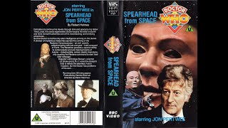Original VHS Opening and Closing to Doctor Who Spearhead in Space UK VHS Tape