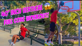 DAY #17 DAILY VERTICAL JUMP WORKOUTS TO DUNK (CORE CIRCUIT)