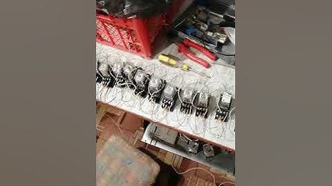 Сборка  бегущих огней из реле. Наглядный пример больших потерь при переключении.