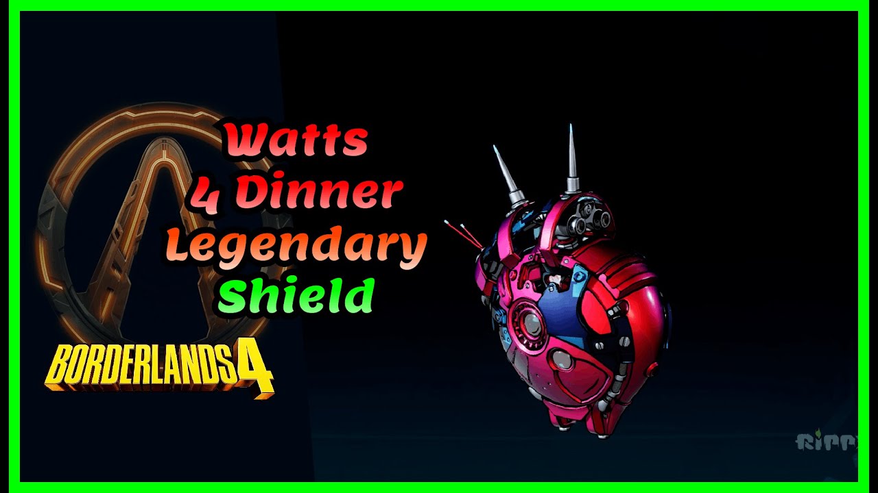 Borderlands 4: Legendary Shield Watts 4 Dinner