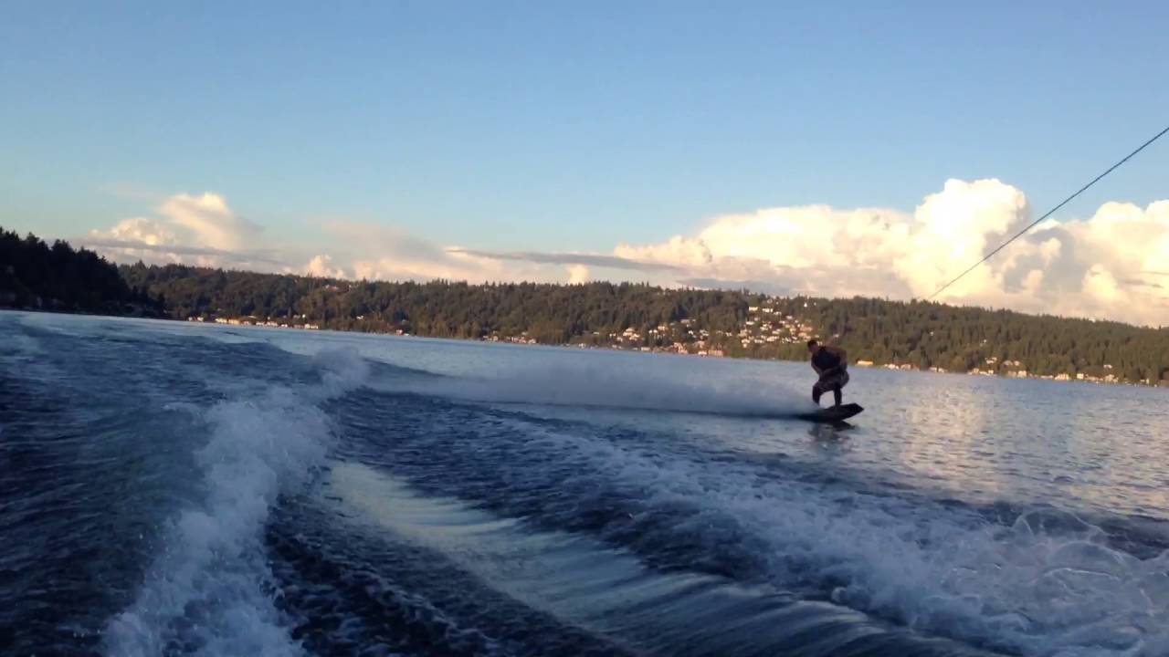 Wakeboarding with no fins? YouTube