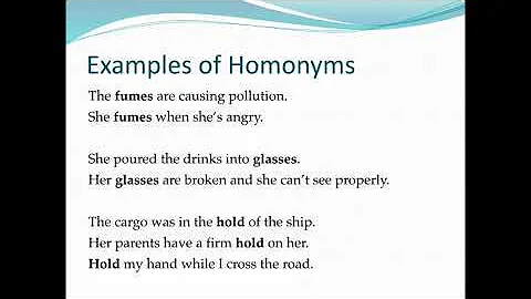 Steducentre English L32 Homonyms