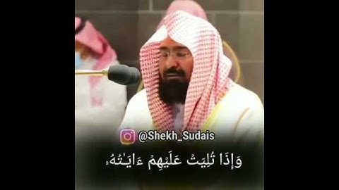 تلاوة جميلة لفضيلة الشيخ د/عبدالرحمن السديس