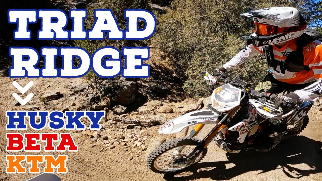 Triad Ridge ST, Husky TE250i, 2021 Husqvarna trail riding, COLORADO, 7 Rider day trip, KTM BETA