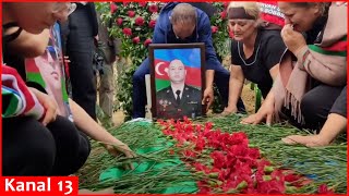 Şəhid Polkovnik-Leytenant Rəşad Hüseynov Şirvan Şəhidlər Xiyabanında Dəfn Edi̇ldi̇