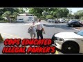 Cops Educate Illegal Parking Violator's, Round #2