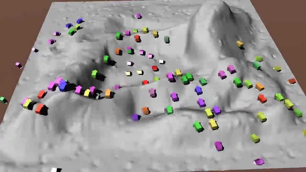 lightwave 11 flocking instance - YouTube