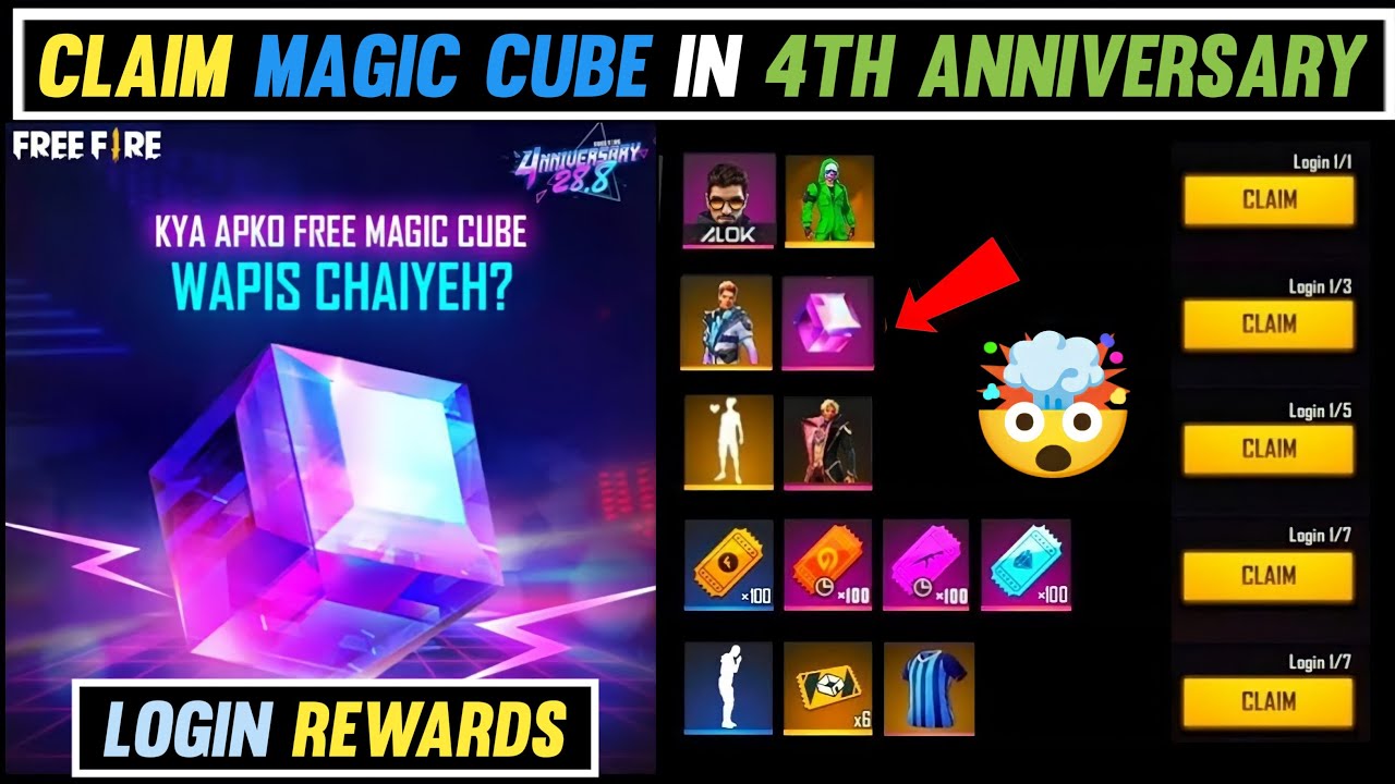 CLAIM FREE MAGIC CUBE IN 4TH ANNIVERSARY