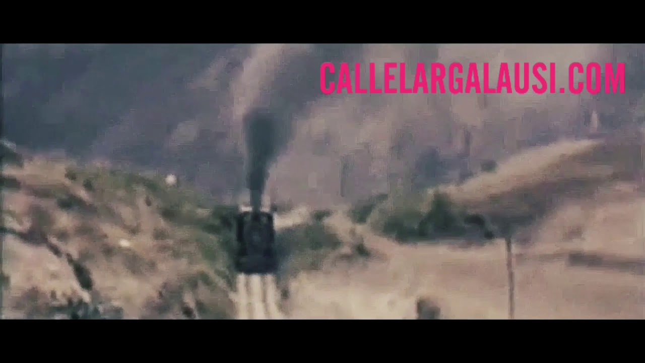 La llegada del tren Alausi, año 1988