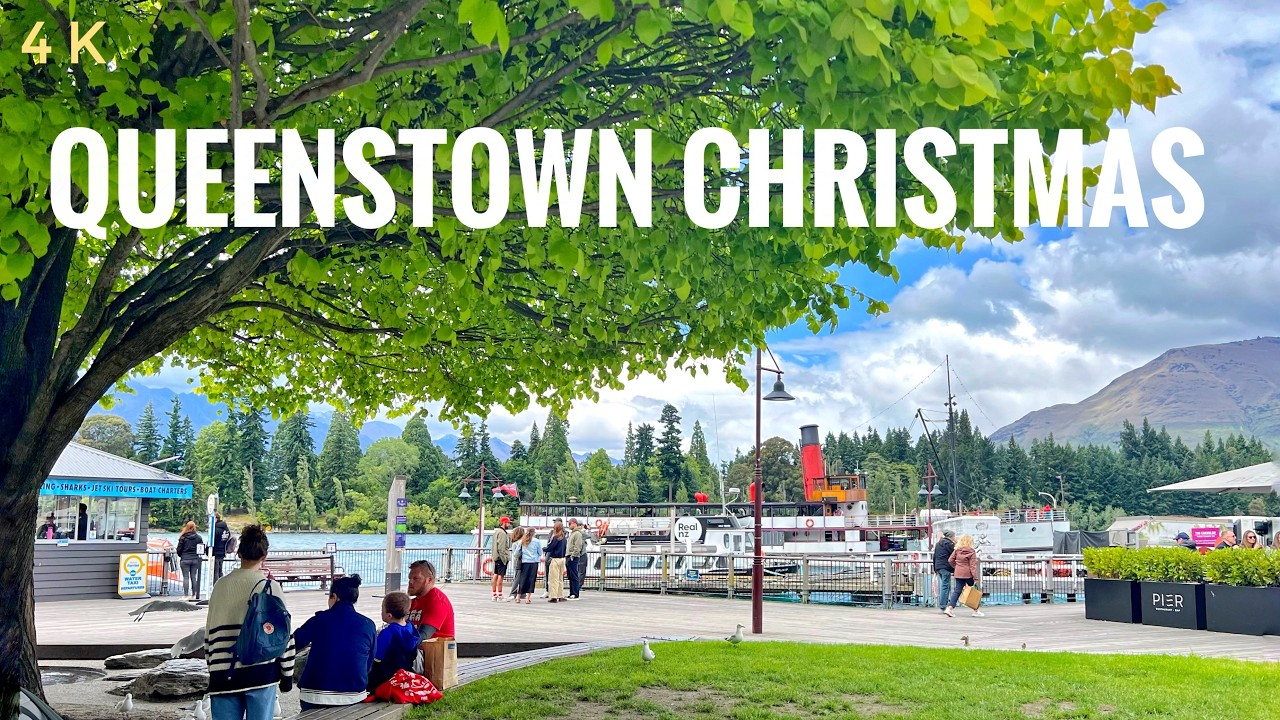 Queenstown Summer Christmas Eve Walk 2025 | NZ Ultimate Destination | New Zealand Walking Tour 4K