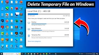 How to Enable Auto Delete Temporary File on Windows Laptop
