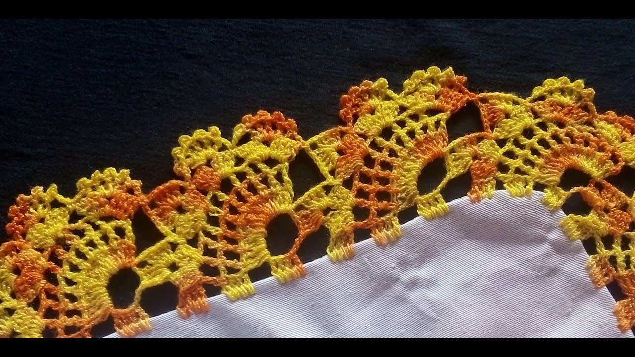 PUNTILLA NUM 225 MUY FACIL DE UNA VUELTA PARA SERVILLETAS GRANDES 