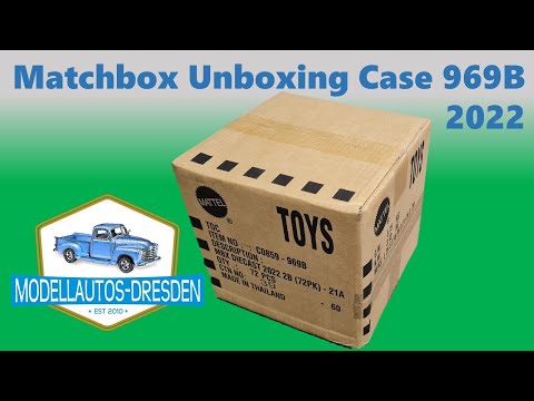 Unboxing Matchbox 2022 Case 969B Modellautos auspacken