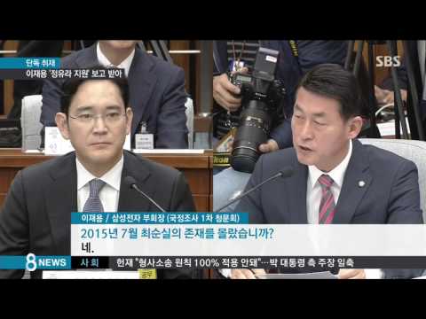 [단독] "정유라 지원 결정" 이재용에게 간 문자 / SBS
