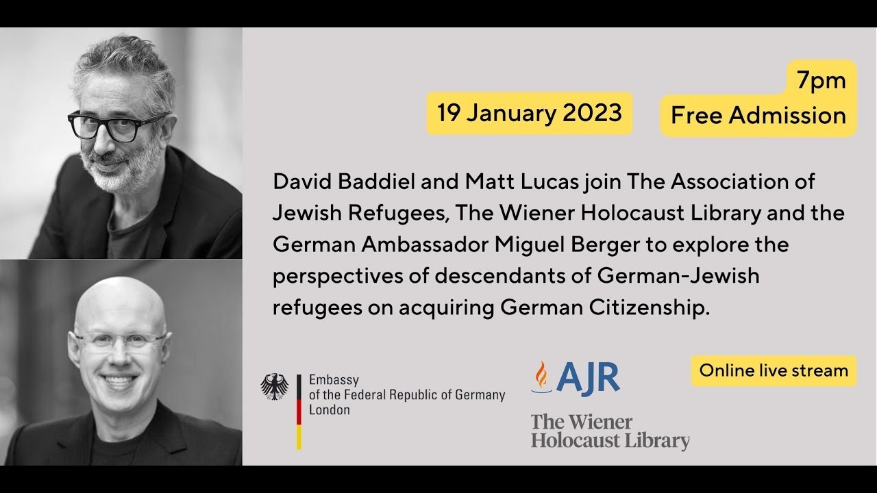 David Baddiel and Matt Lucas discuss acquiring German citizenship
