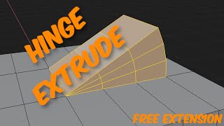 Try My Free Blender Hinge Extrude Tool