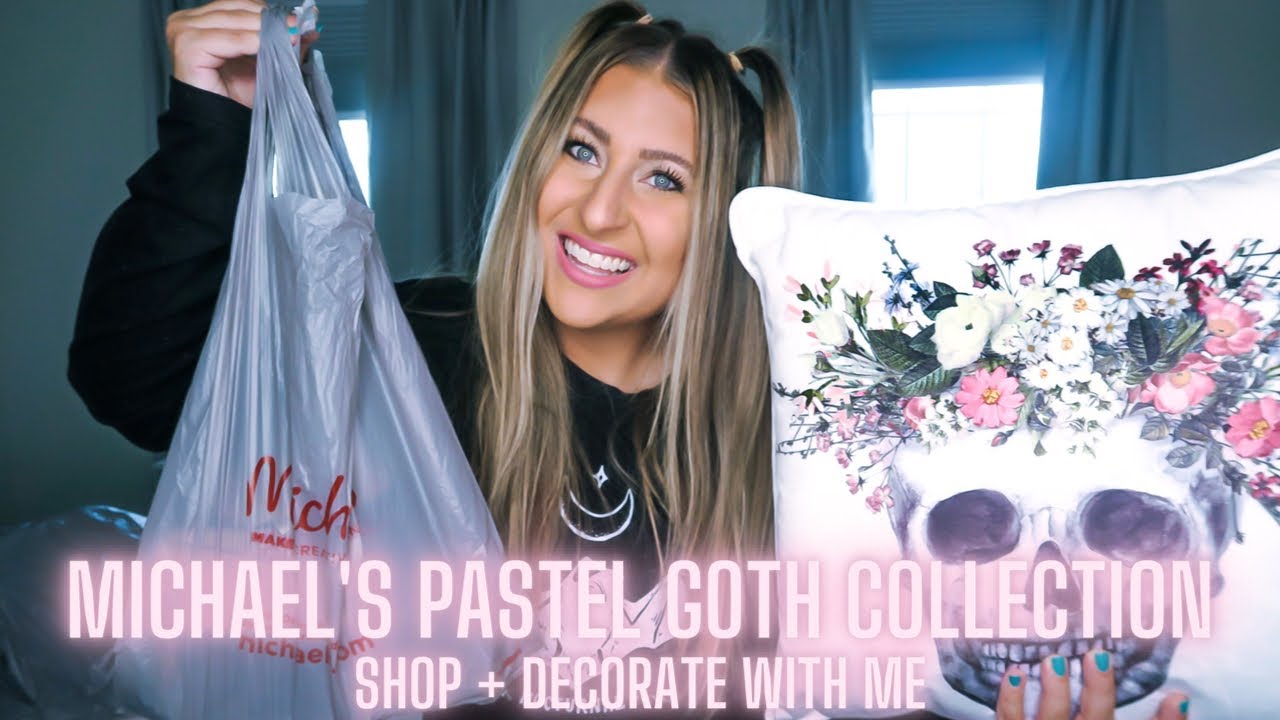 Michael's Pastel Goth Halloween Decor || Shop + Decorate with Me!