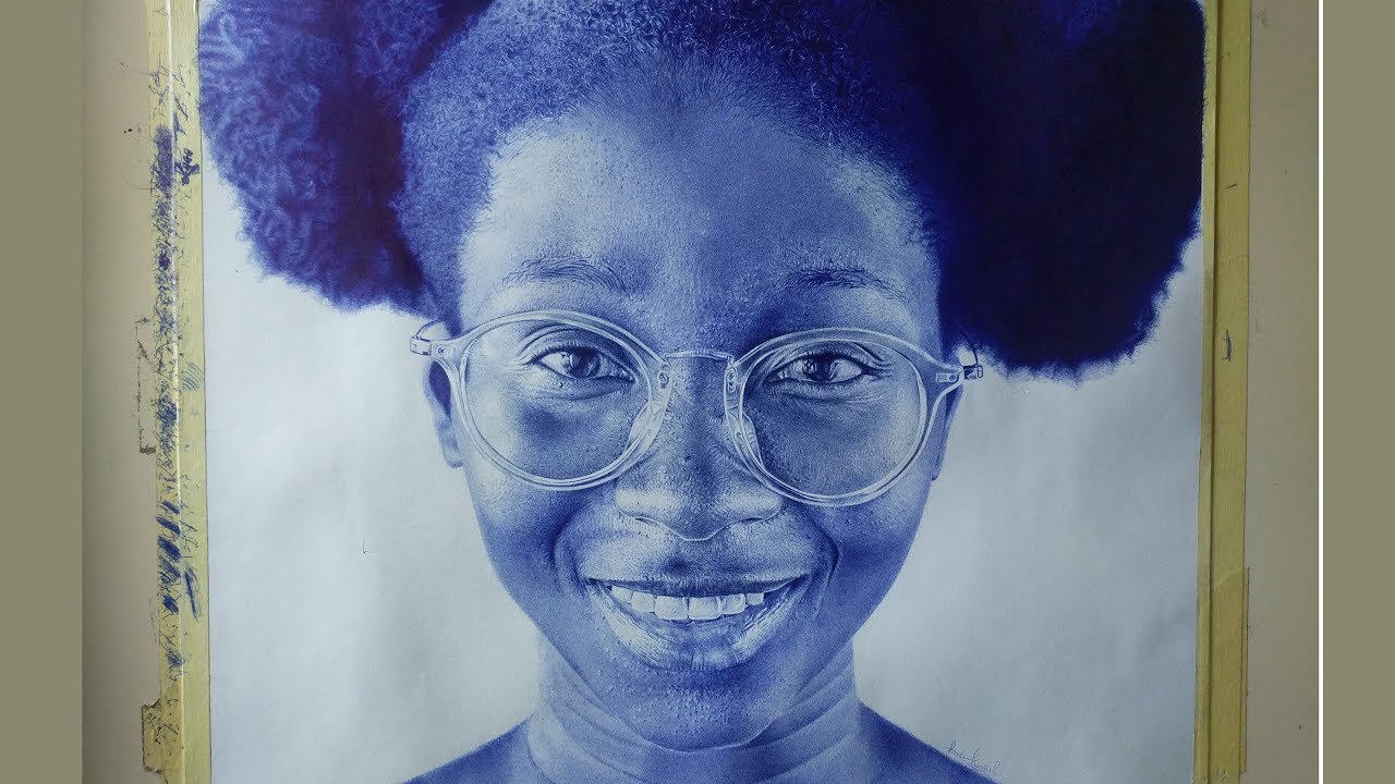 Hyper Realistic Ballpoint Pen Drawing - Benjamin Kwashie ...