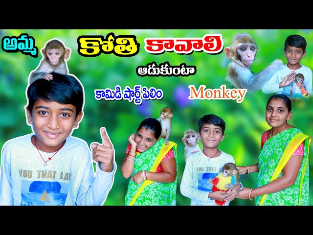 అమ్మ కోతి కావాలి ఆడుకుంటా || amma kothi kavali adukunta || manu videos || telugu letest all class=