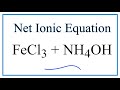 Net Ionic Equations and Solubility