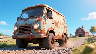 Clank Clank Rusty Van 🚐🔧 Fun Vehicle Song for Kids | Nursery Rhymes &amp; Repair Adventure 🎶🛠️