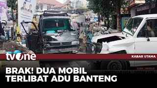 Detik-detik Adu Banteng Mobil Jeep vs Pikap | Kabar Utama tvOne