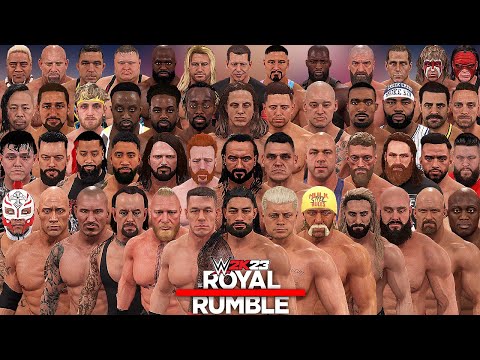 100 Man Royal Rumble Match WWE 2K23 