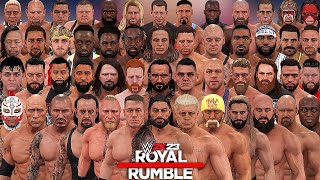 100 Man Royal Rumble Match! - WWE 2K23