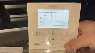CHANGE THIS DAIKIN FIELD CODE SETTING TO PREVENT A CALL BACK IN WINTER..