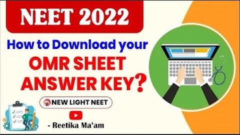 How to Download your OMR and Answer Key ? NTA OFFICIAL ANSWER KEY RELEASED | कैसे CHECK करें? #neet