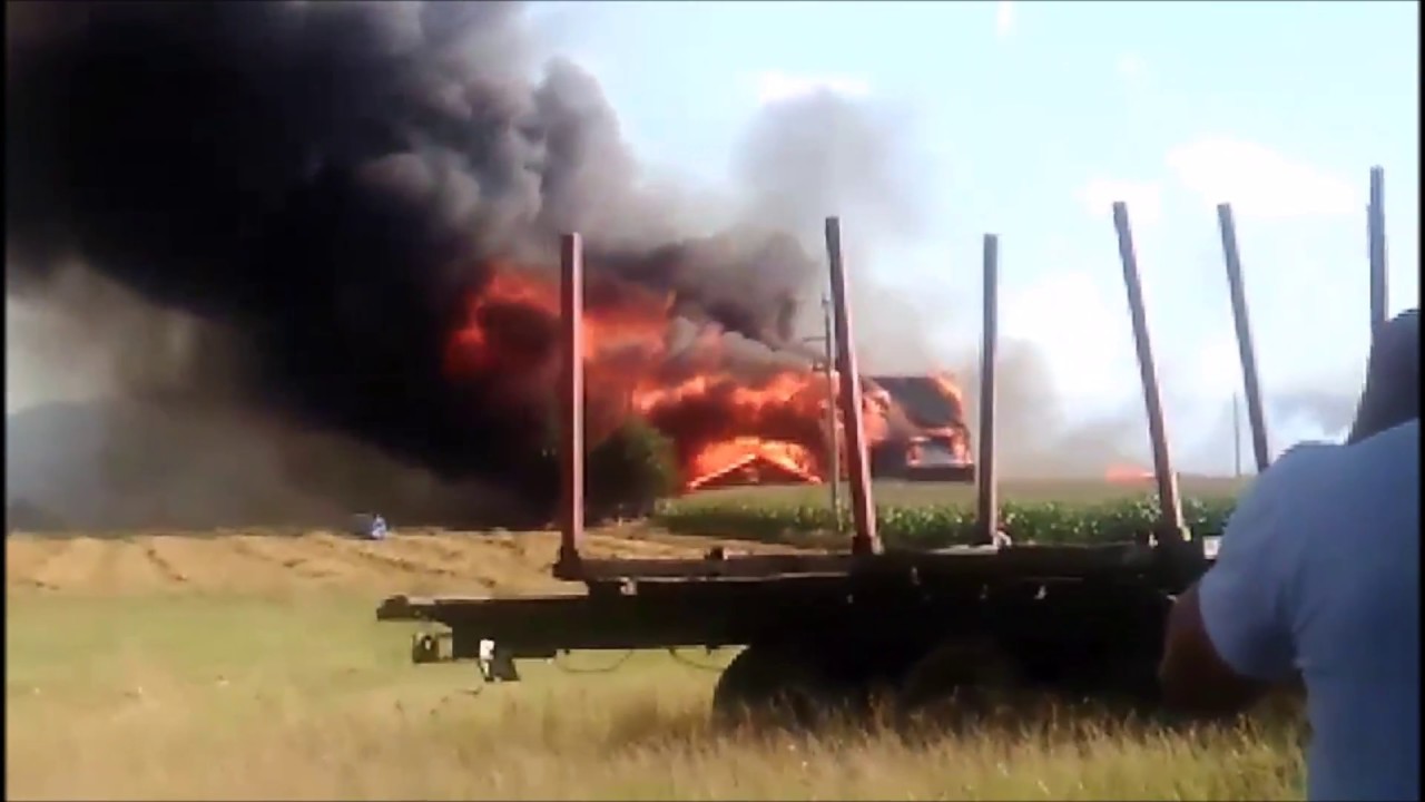Pożar tartaku w Szybowicach - filmiki nadesłane i TP