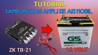 CARA SAMBUNGKAN AMPLI KE AKI MOBIL