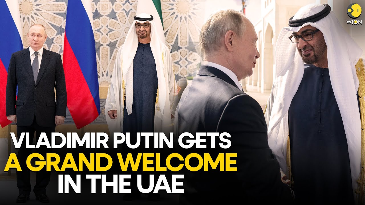 Russian President Putin Grand Welcome In Abu Dhabi, Holds Talks With UAE President