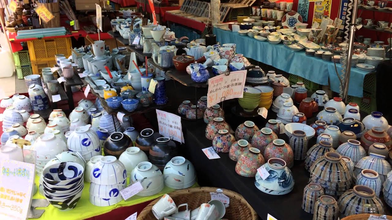 Ueno Park Japanese Pottery Market YouTube