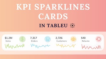 How to Create Intuitive KPI Dashboards in Tableau with Icons and Sparklines