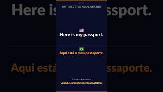 50 Useful phrases at the airport in Portuguese (BR) | English → Portuguese (BR) | Learn Portuguese (