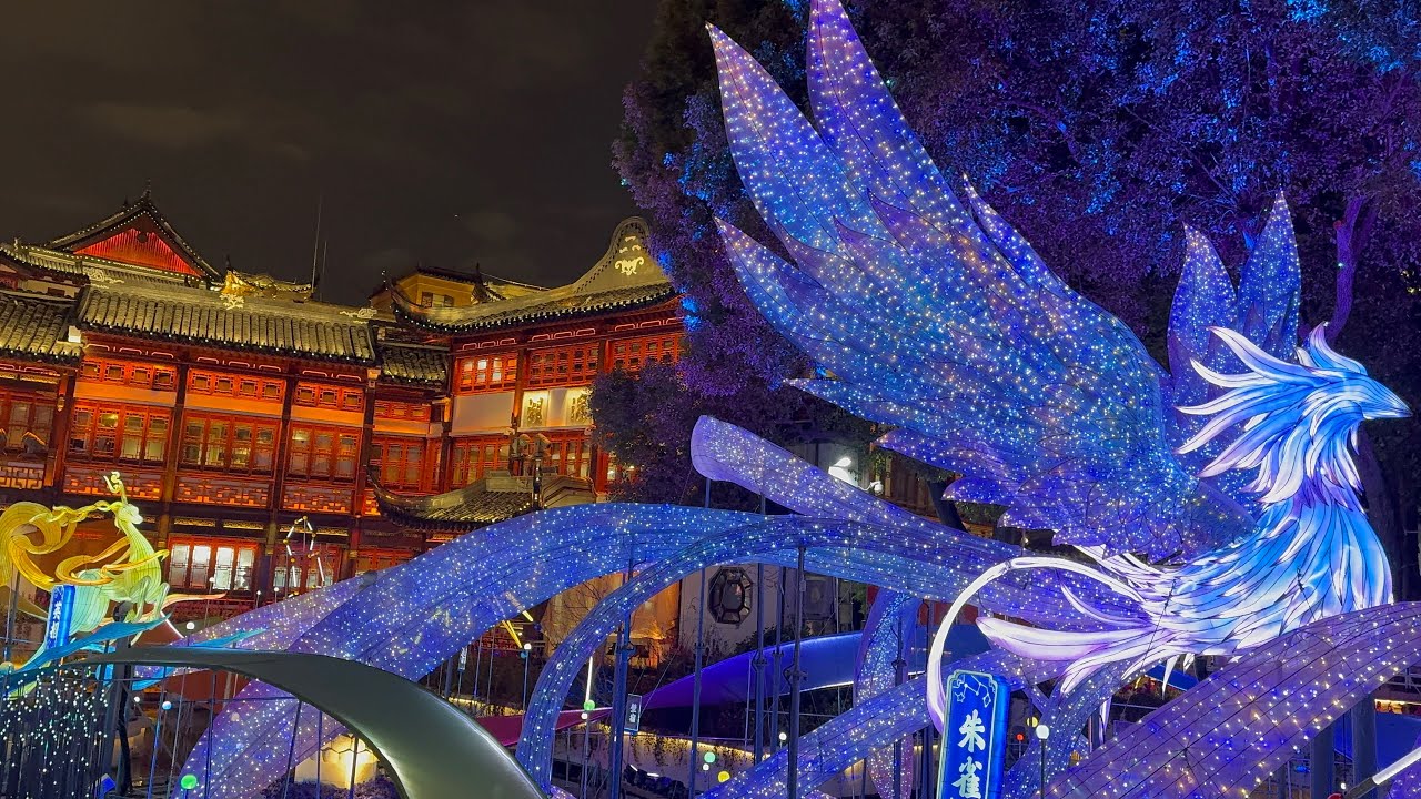 The Colourful Lantern Festival at Yuyuan Garden in CNY 2026, The Fire Horse Year, Shanghai, China 