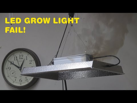 Where There Is Smoke There Is Fire - LED Grow Light Failure - Mars Hydro TS1000W Burn Out!