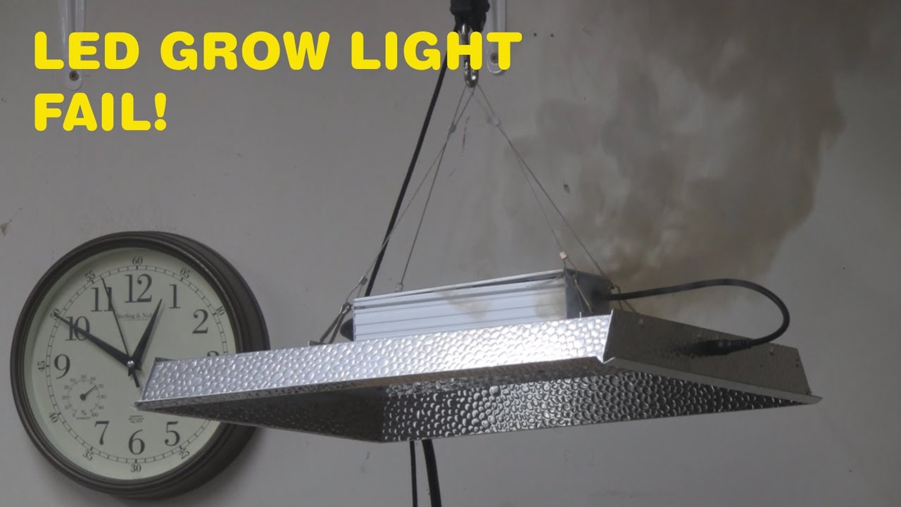 Where There Is Smoke There Is Fire - LED Grow Light Failure - Mars Hydro TS1000W Burn Out!