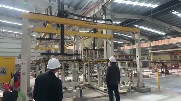 autoclaved aerated lightweight concrete automatic networking workstation for ALC panel producing