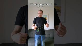 The Quickest Tower" Yoyo Trick (Tutorial In Comments) #easy #yoyo #trick #yoyotricks #yoyoing #love