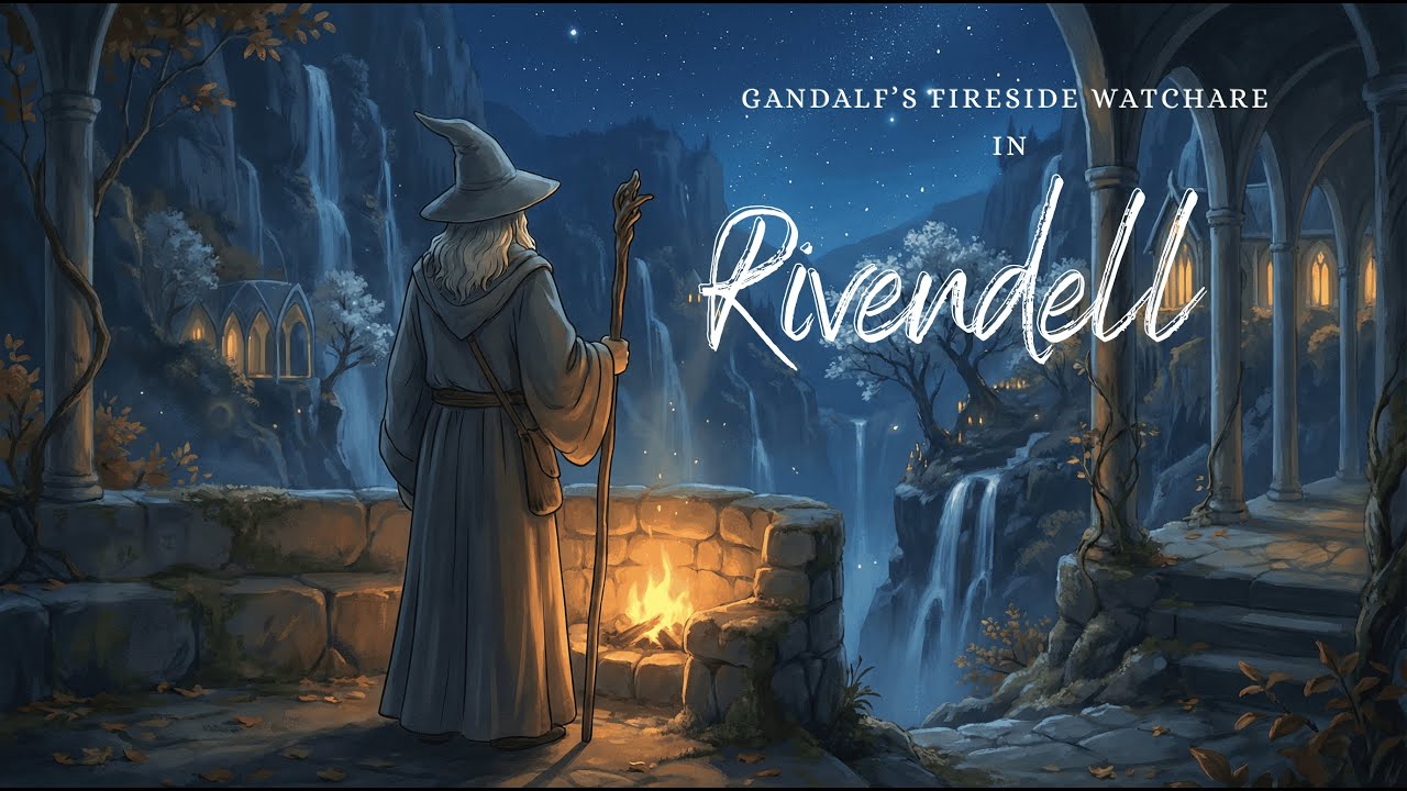 Medieval Music For Calm & Reflection | Gandalf’s Fireside Watch In Rivendell