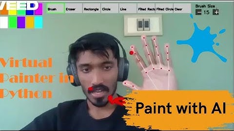 Python Virtual Painter with Hand Tracking! (MediaPipe + OpenCV Project)