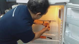 Refrigerator freezing the bottom part.