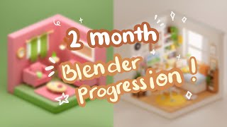 My 2 month Blender progression