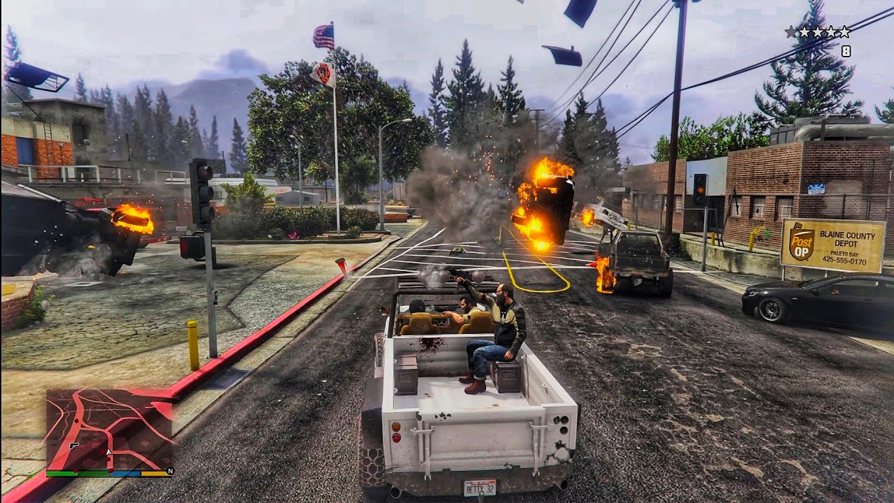 Grand Theft Auto V PS5 Free-roam Gameplay #1705