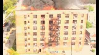 LIGHTENING STRIKE SET BUILDING ON FIRE BROOKLYN