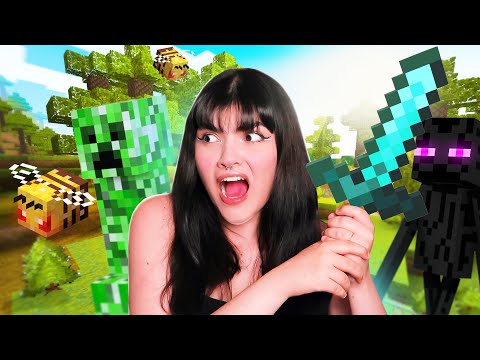 PRIMEIRA VEZ JOGANDO MINECRAFT!! 😱