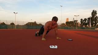 300 Chest to floor push ups.